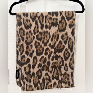 Marcus Adler Oversized Leopard Print Scarf